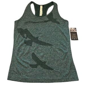 NWT NEW Oiselle Flyte Bird Tank atop XS Green
